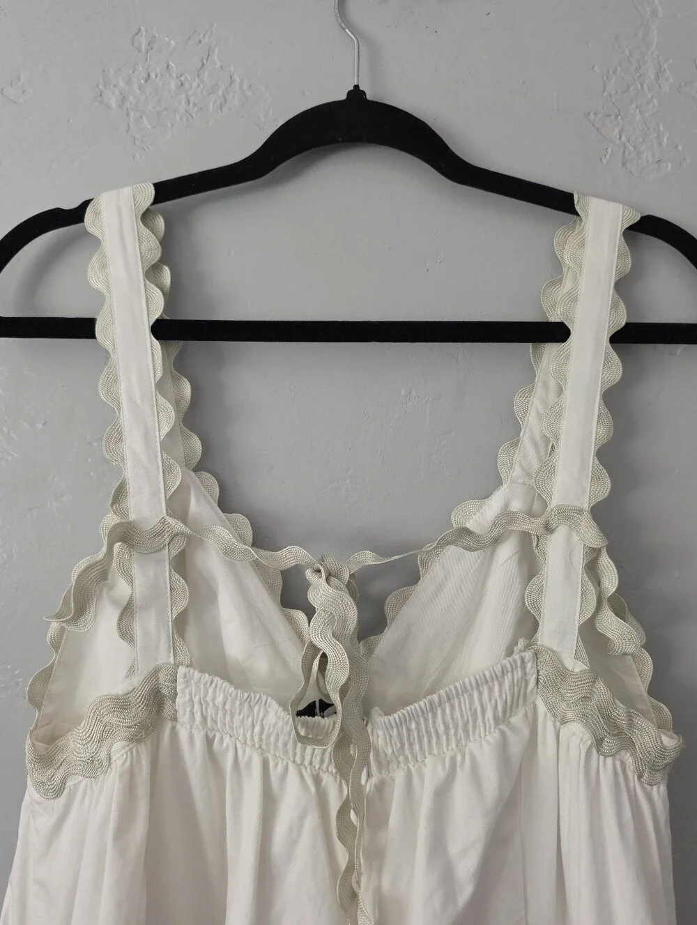 Sofie The Label Ric Rac Cream Tiered Eyelet Midi Dress Medium - Picture 4 of 10